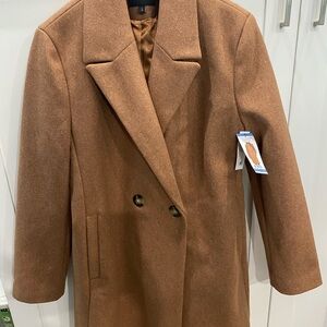 Women’s Brown Double-Breasted Coat